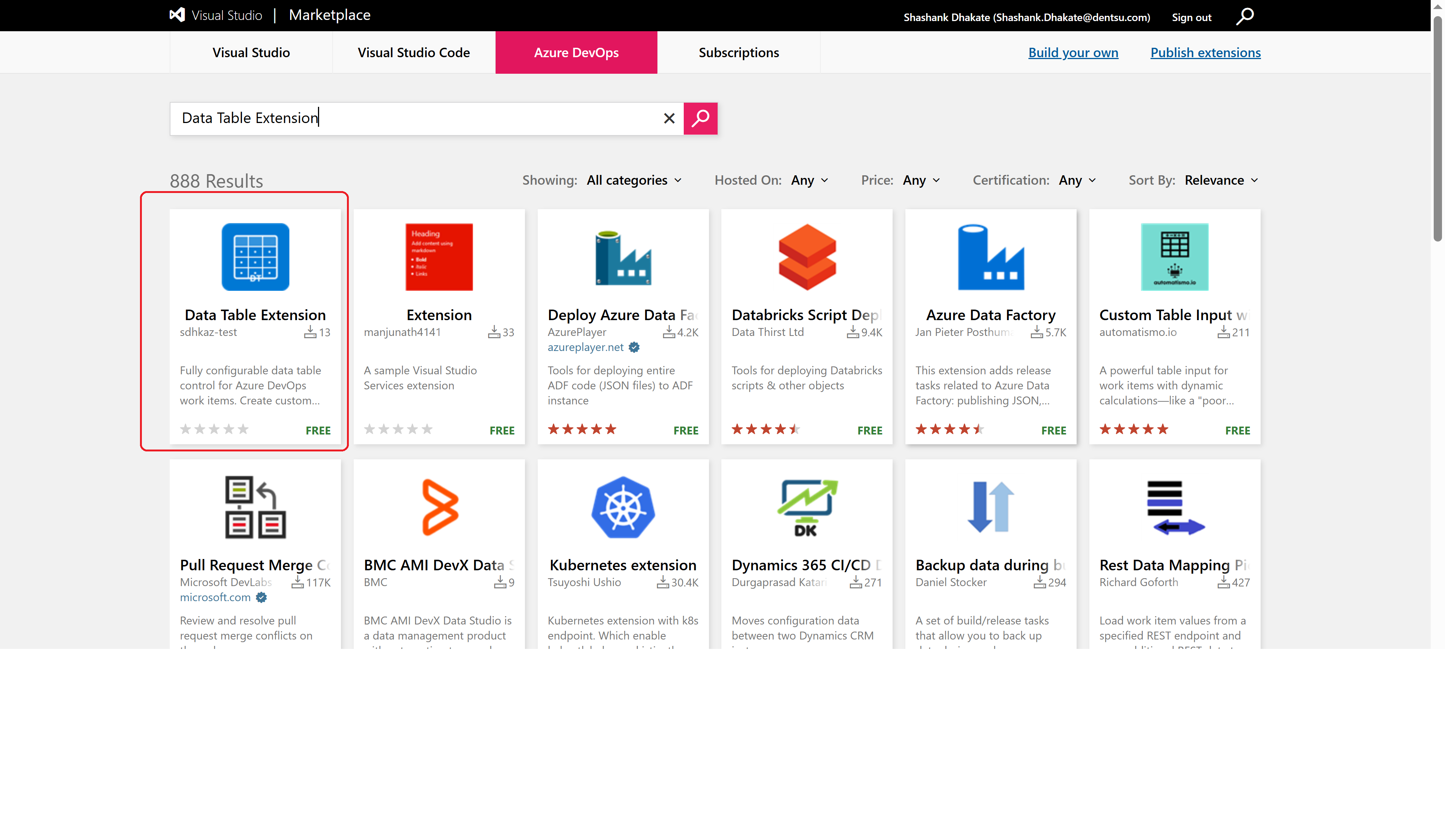 Search Marketplace